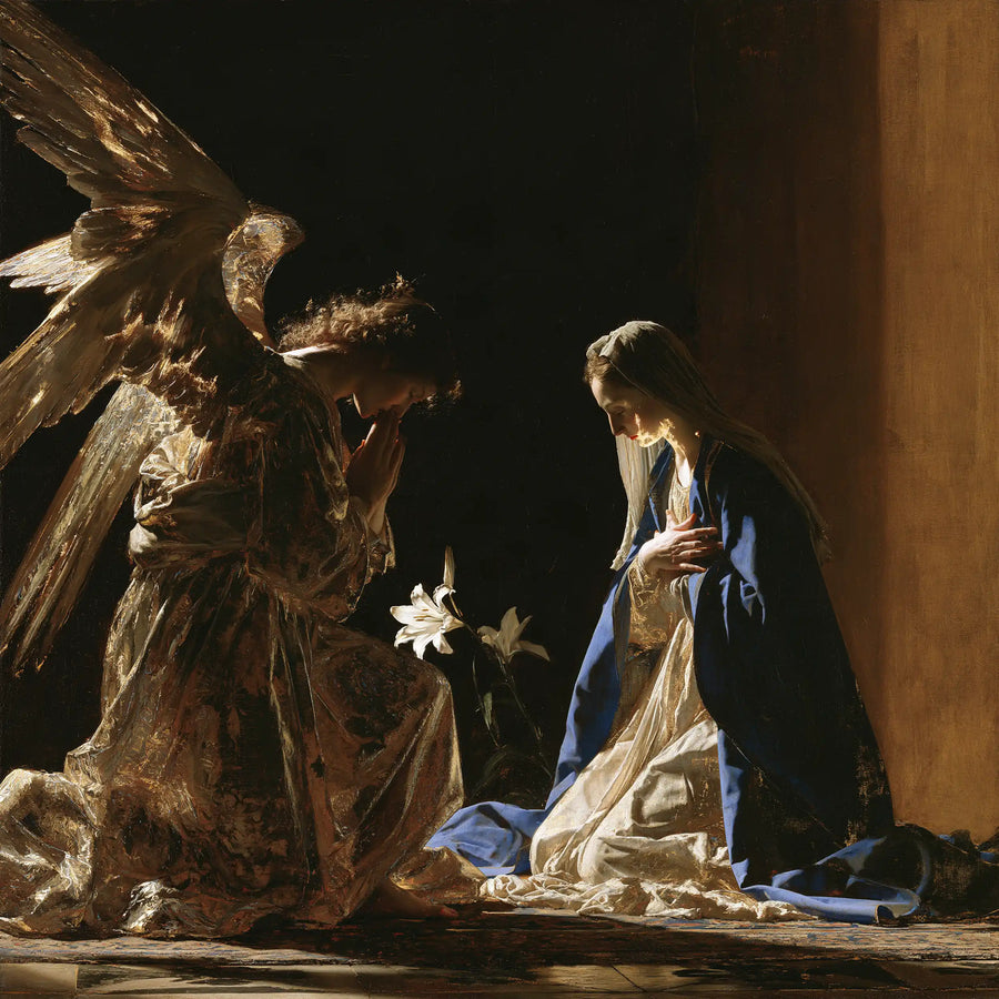 The Annunciation - Black and Gold · Square n° 7
