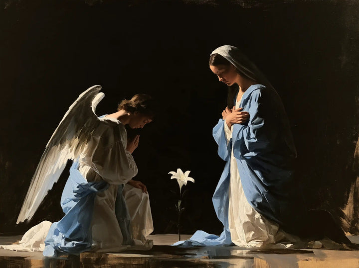 The Annunciation — Blue Shared around the Lily