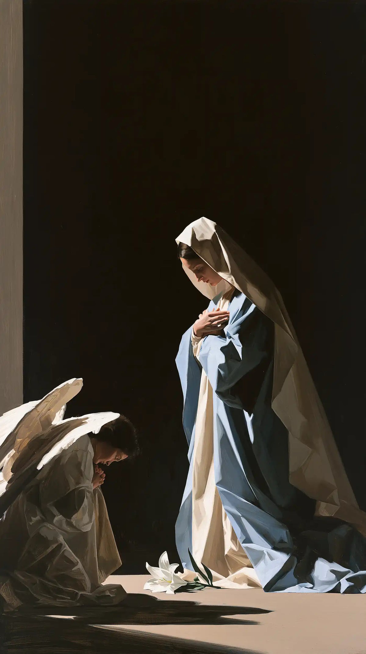 The Annunciation — The Tall Figure beside the Resting Lily