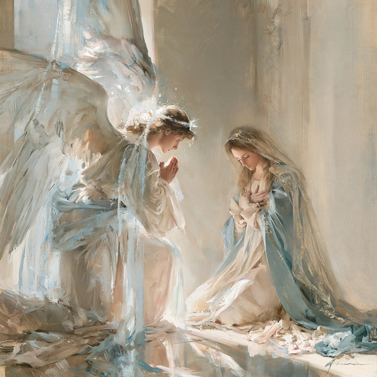 The Annunciation — The Annunciation in Pearly Hues