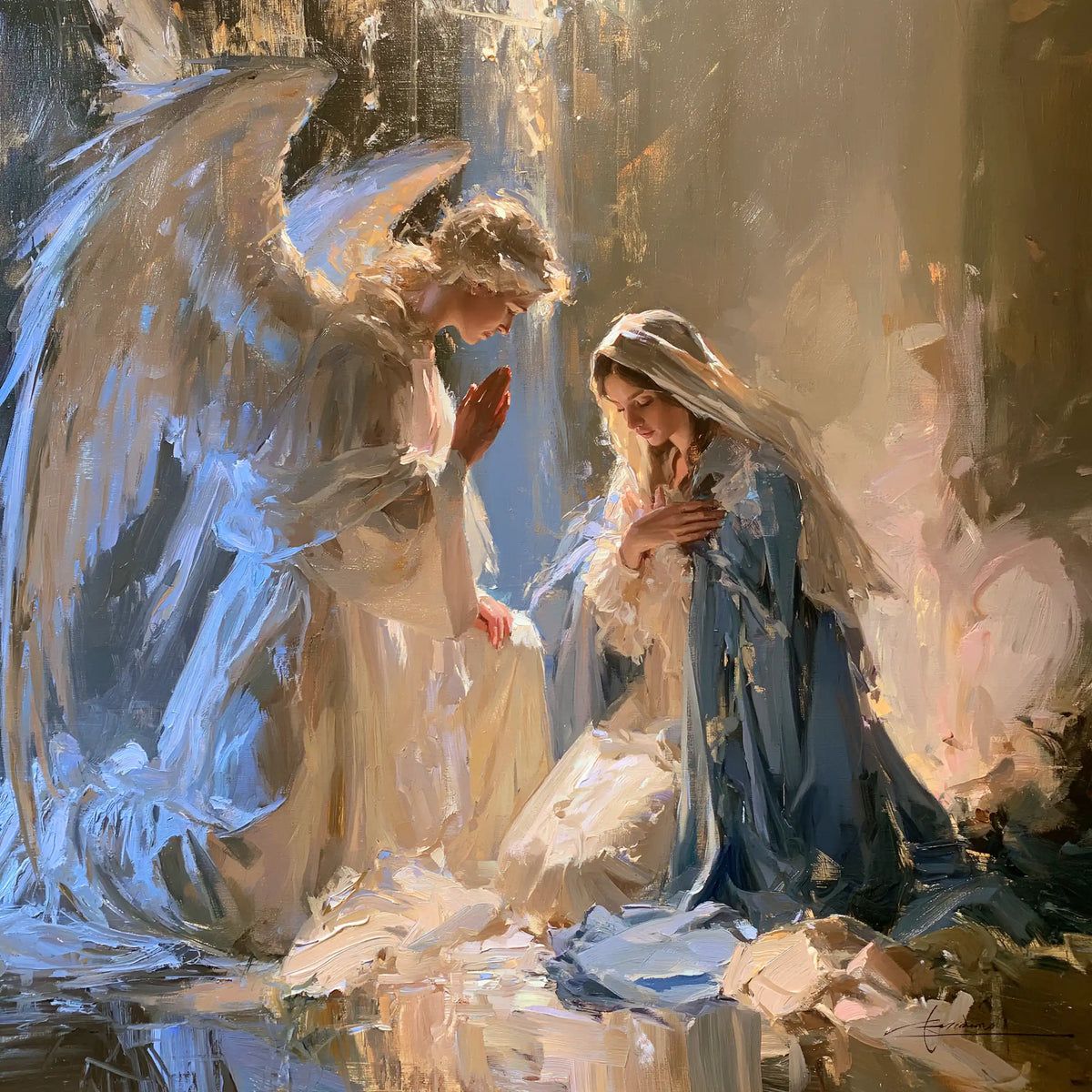 The Annunciation — The Rose Wall behind the Veil