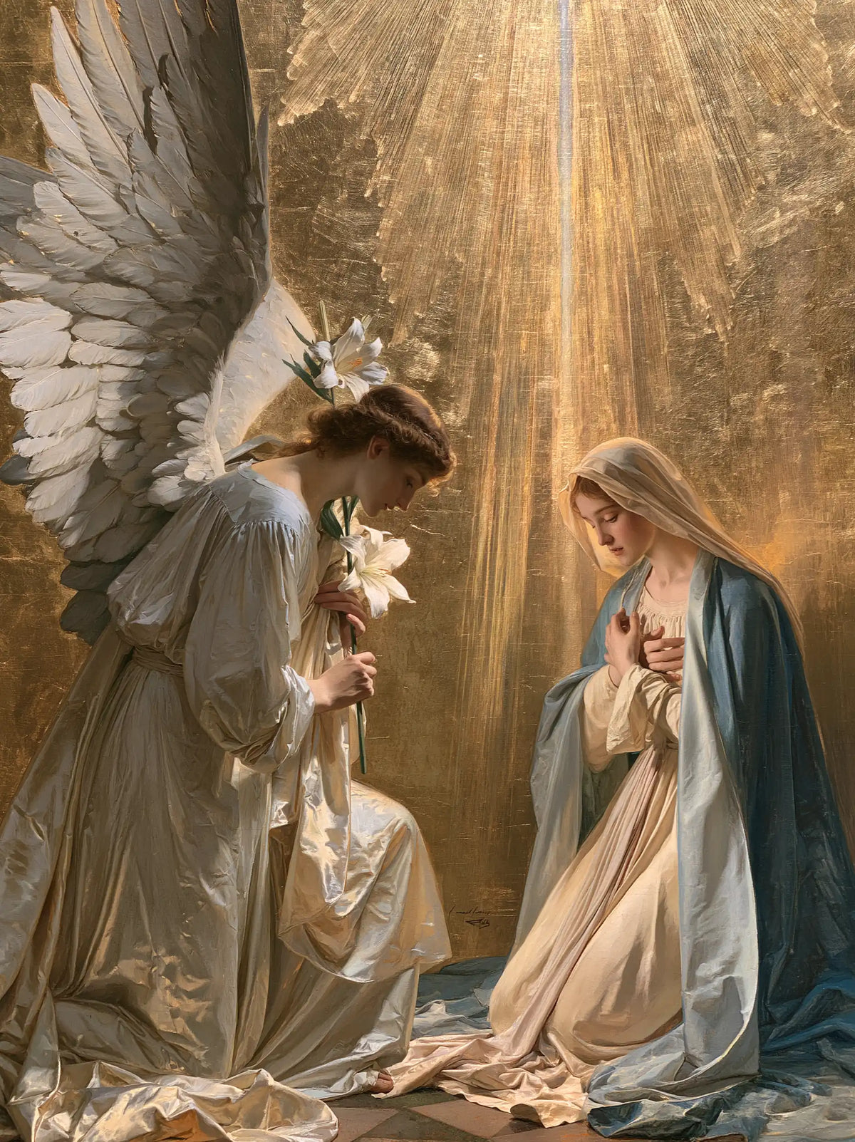 The Annunciation — Silver Feathers in the Golden Rain