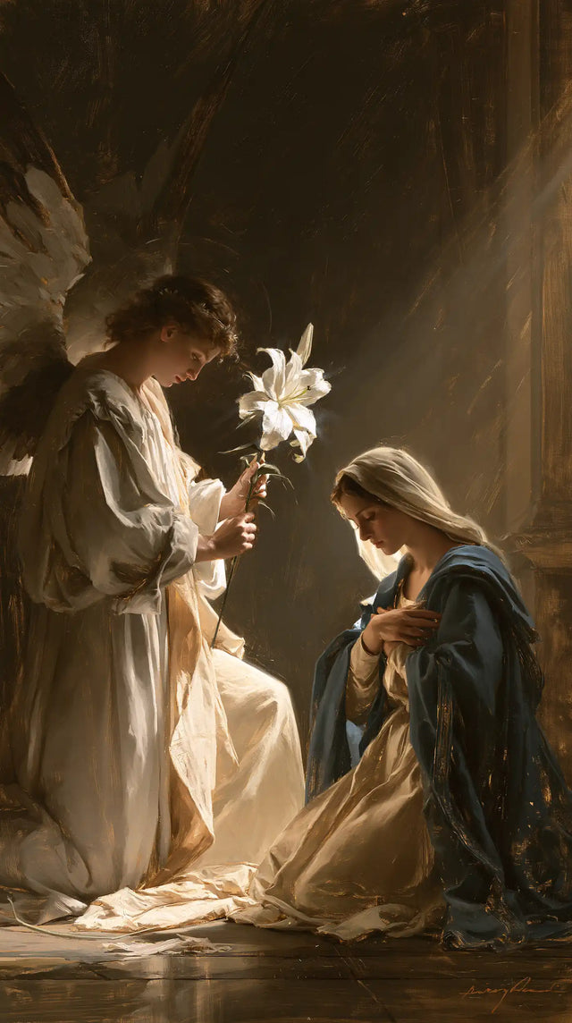 The Annunciation - The White Lily as Symbol · Portrait n° 3