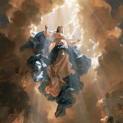 The Assumption of Mary — The White Beam Between Blue Veils