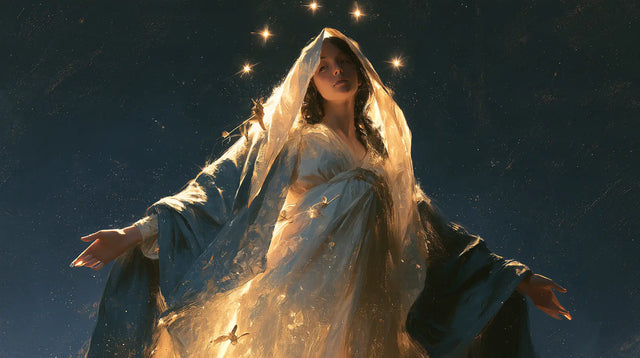 The Assumption of Mary — The Robe Sown with Nocturnal Light