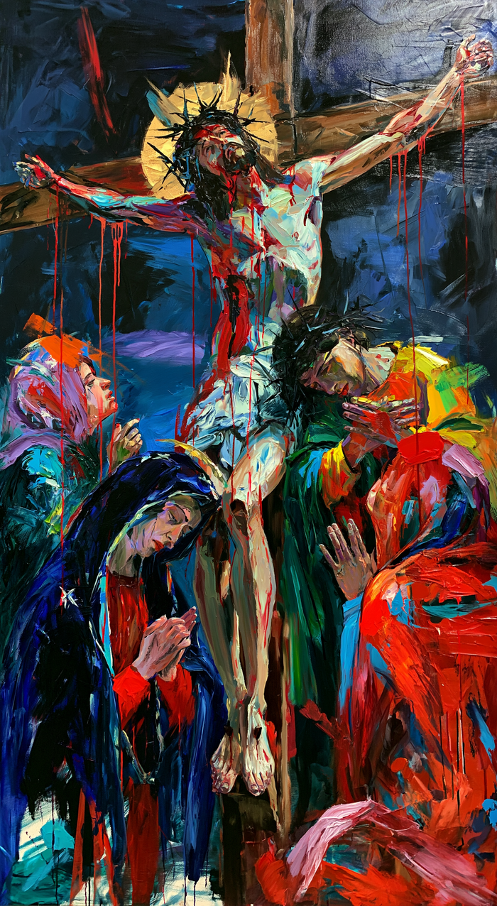 The Crucifixion — The Dark Veil among Green Glimmers