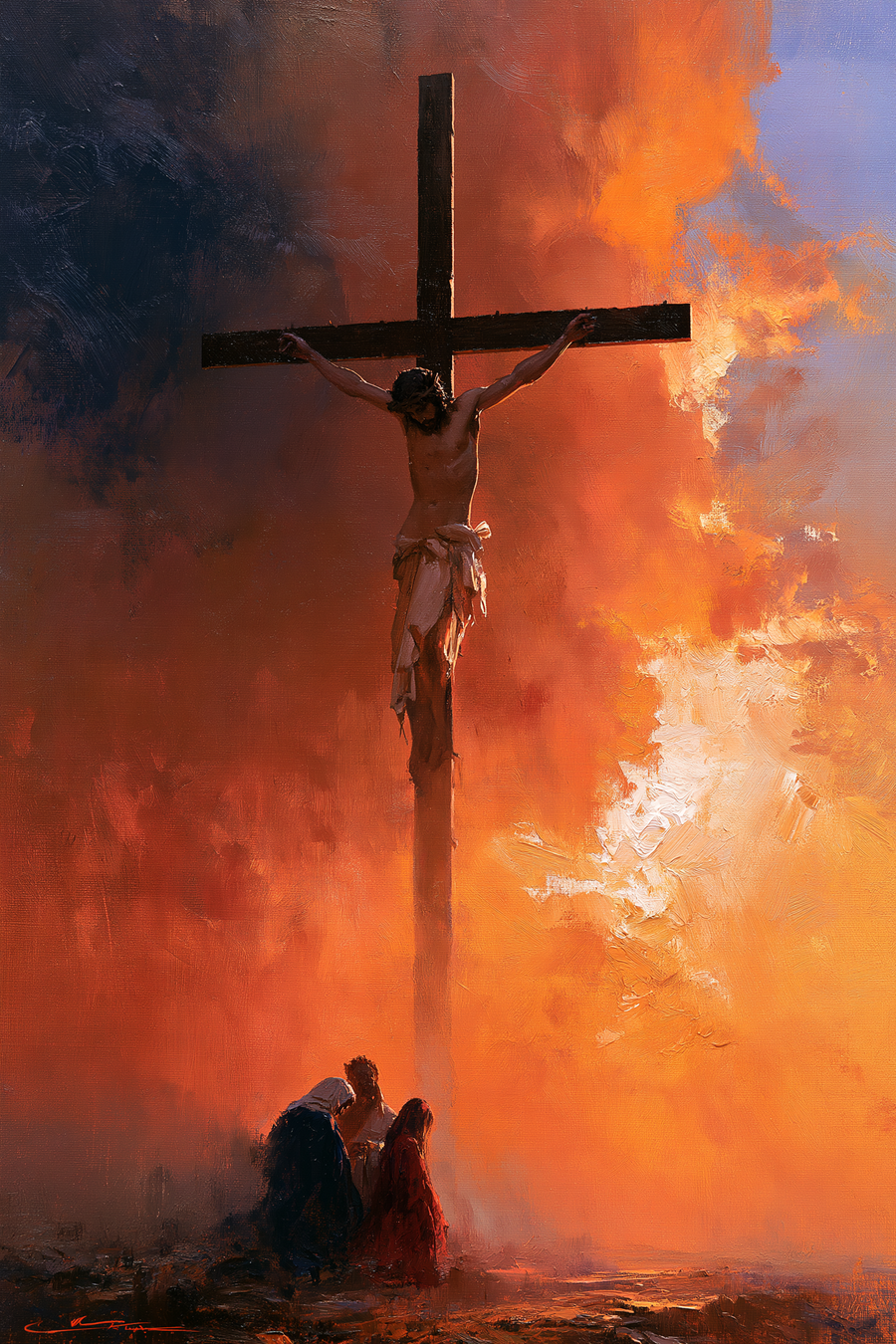 The Crucifixion - Sacred monumental view · Portrait n° 6
