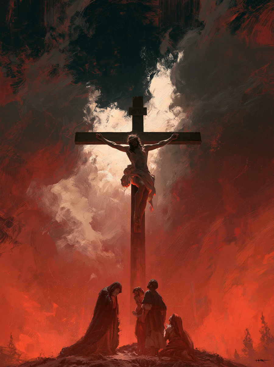 The Crucifixion - Sacred monumental view · Portrait n° 9
