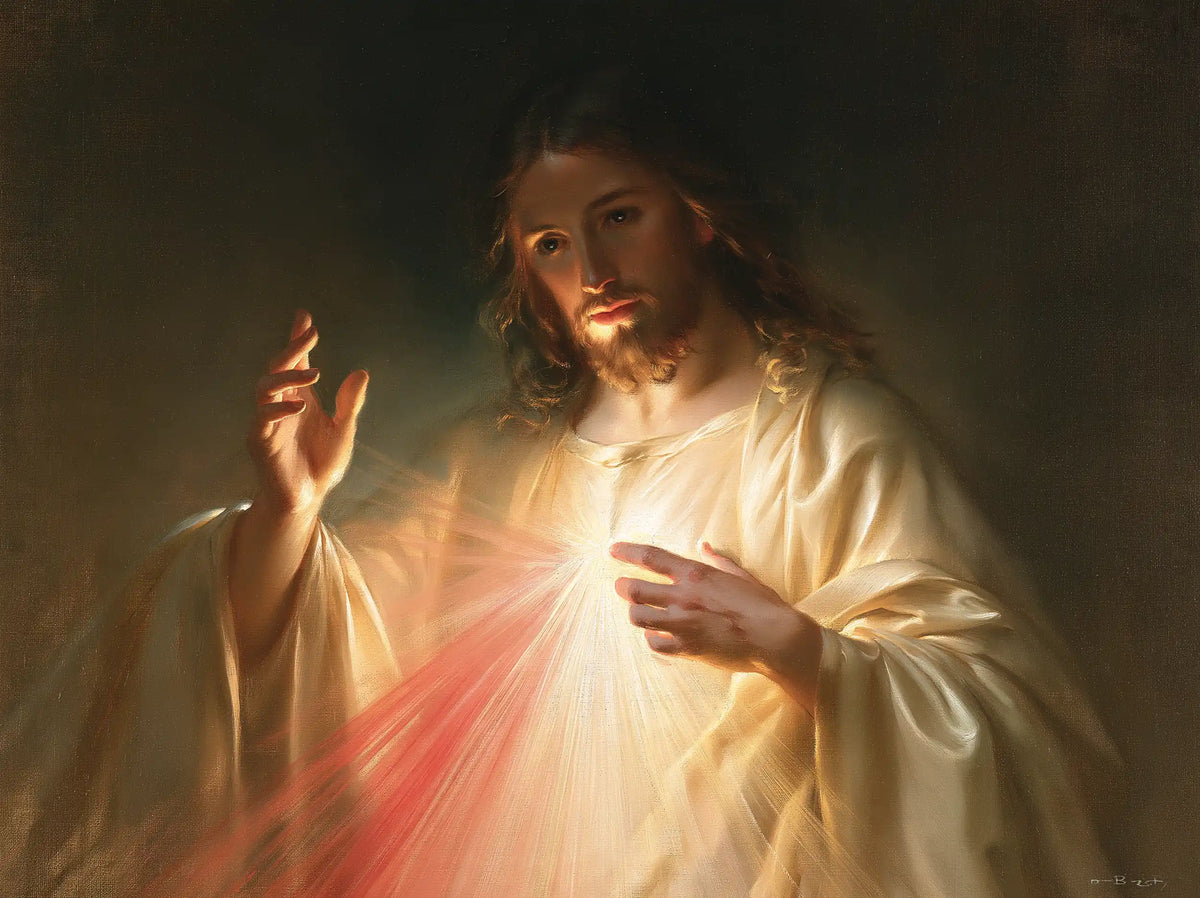 Divine Mercy Jesus — The Face Reached by Light