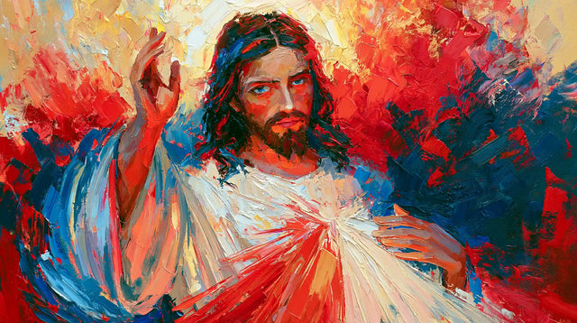 Divine Mercy Jesus – Expressionist · Landscape no. 11