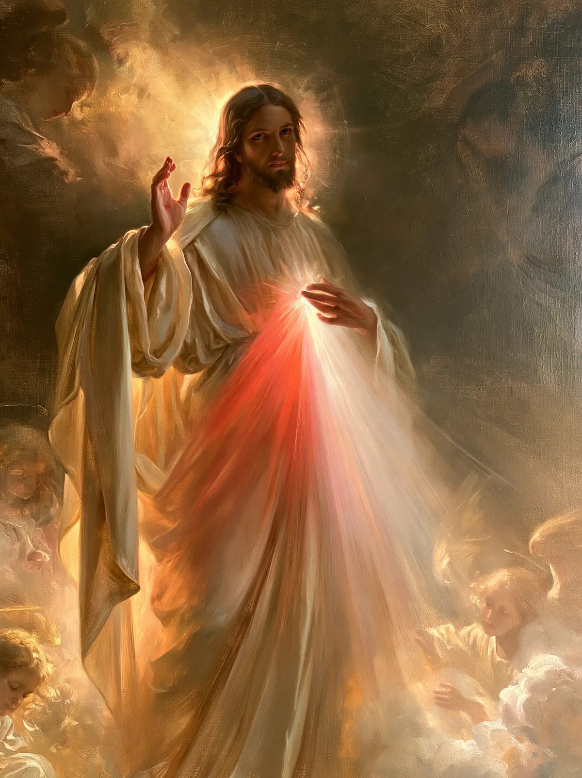 Divine Mercy Jesus — The Golden Opening of Heaven
