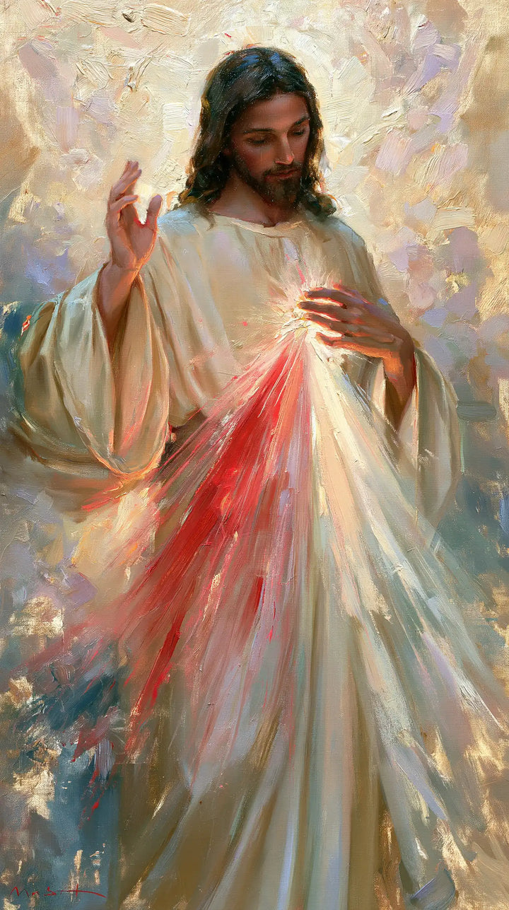 Divine Mercy Jesus - Impressionist · Portrait n° 2