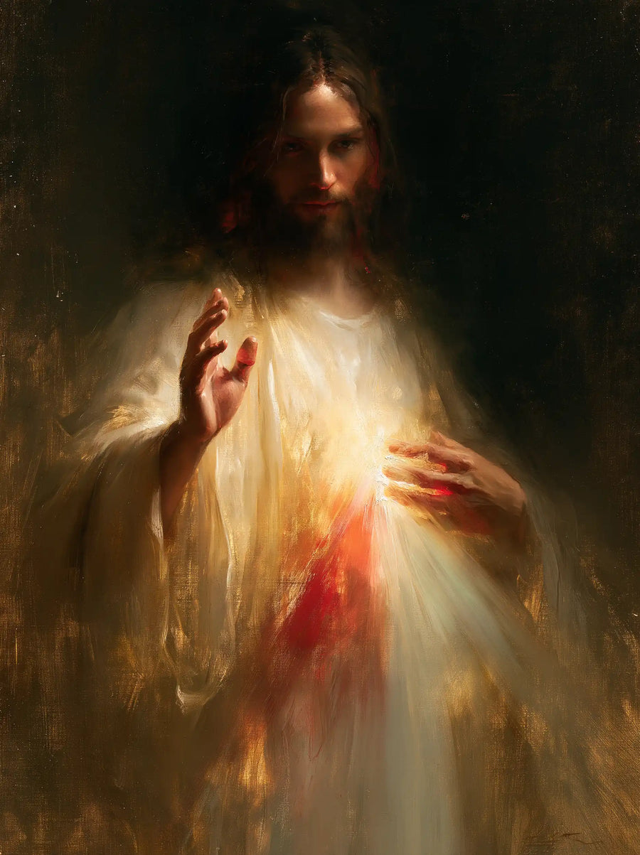 Divine Mercy Jesus - Jesus as Divine Light · Portrait n° 2