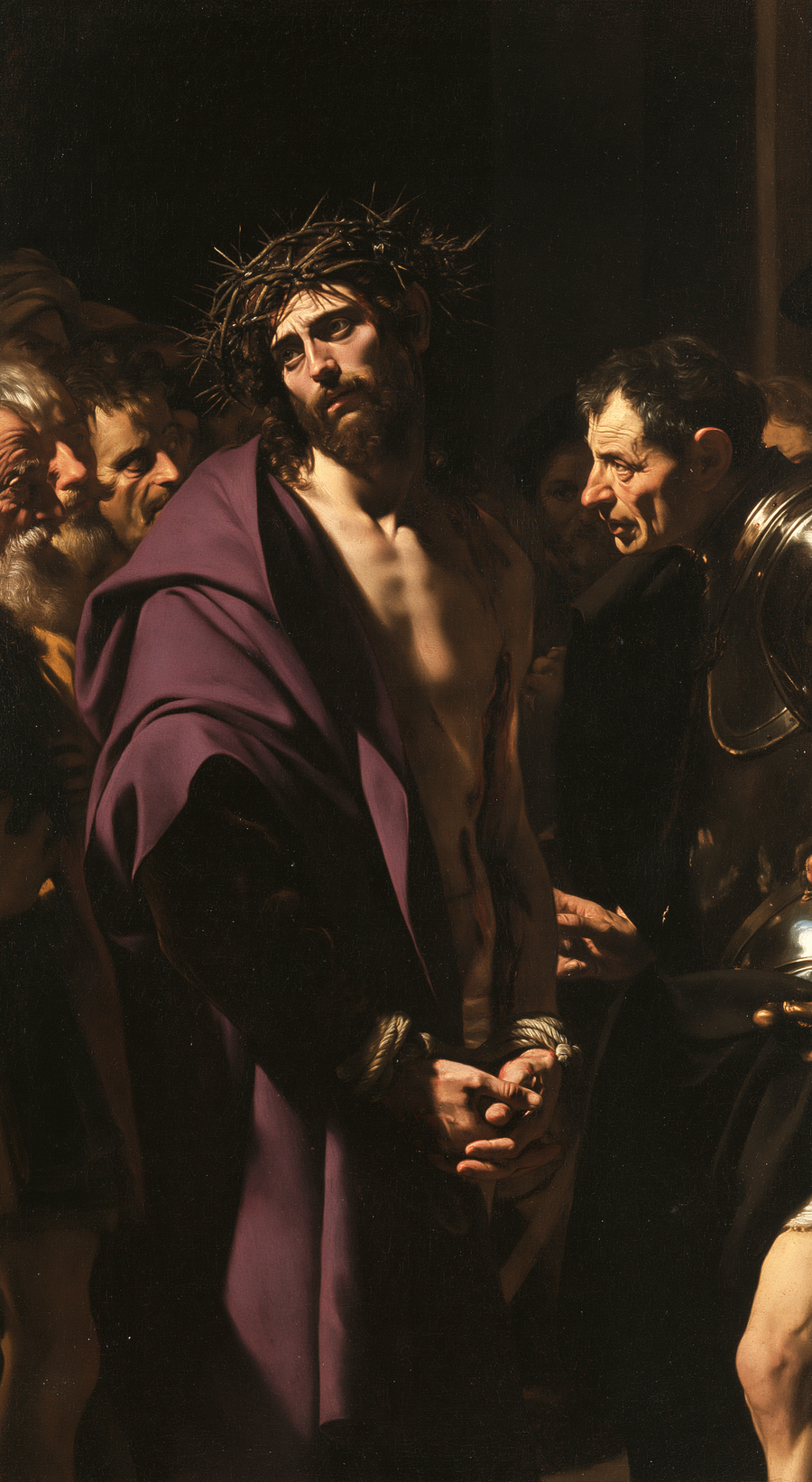 Ecce Homo - Caravaggio - tenebrism · Portrait n° 7