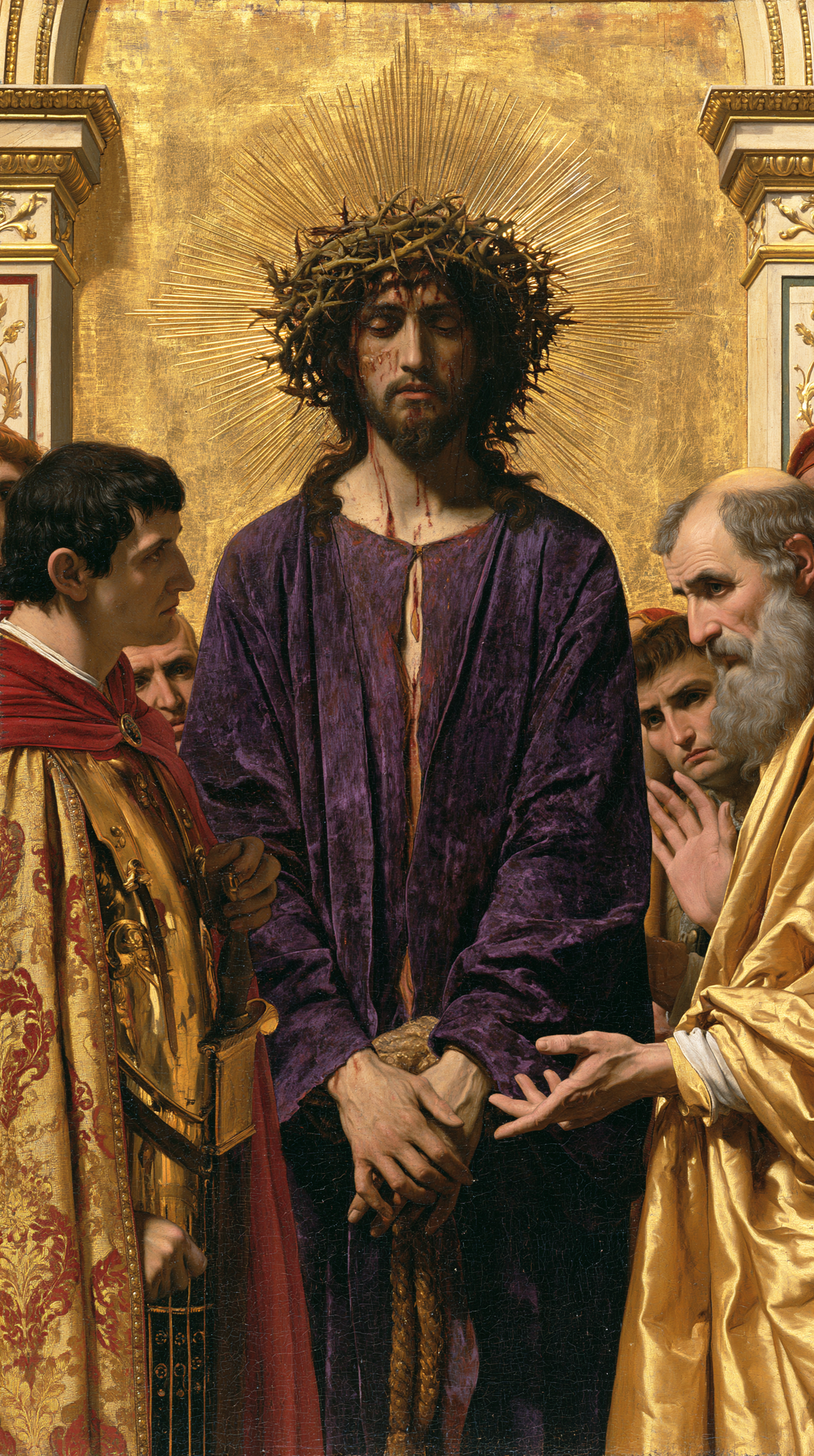 Ecce Homo - 신성한 황금 · 초상화 n° 9 - 기독교 예술