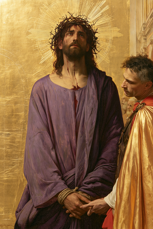 Ecce Homo - 신성한 황금 · 초상화 n° 14 - 기독교 예술