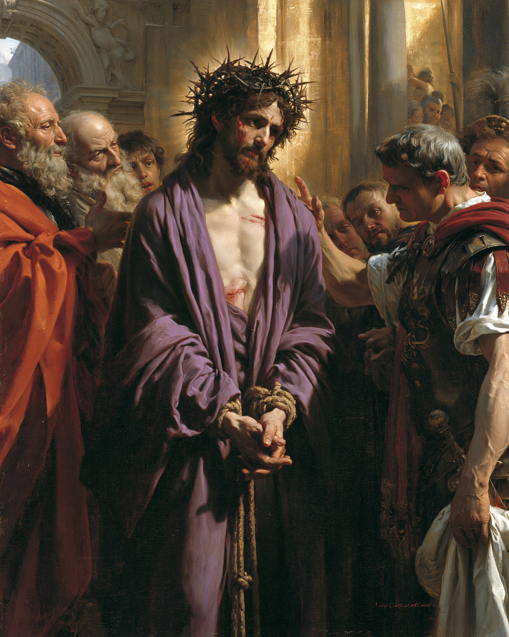 Ecce Homo - 신성한 황금 · 초상화 n° 21 - 기독교 예술