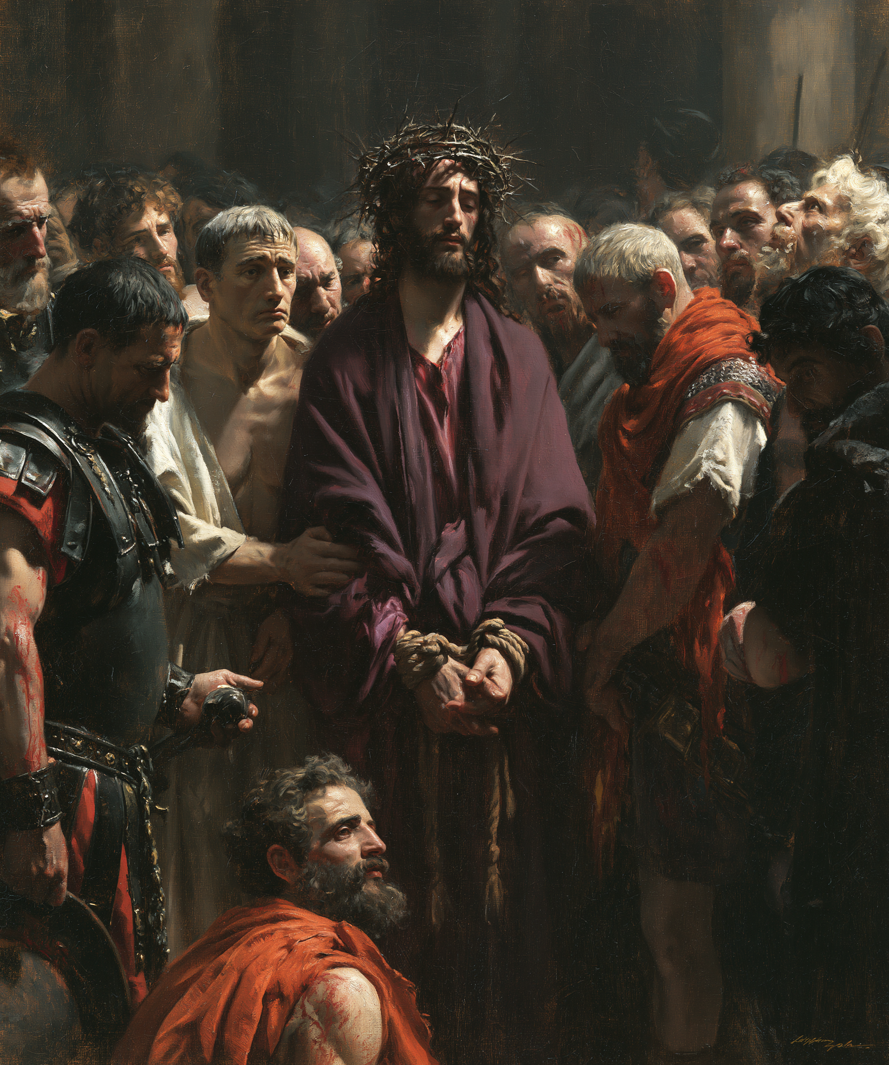 Ecce Homo - Sacred silence · Portrait n° 24 — aperçu de la finition sélectionnée