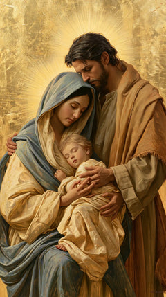 The Holy Family — The Vigil Beneath Two Radiances