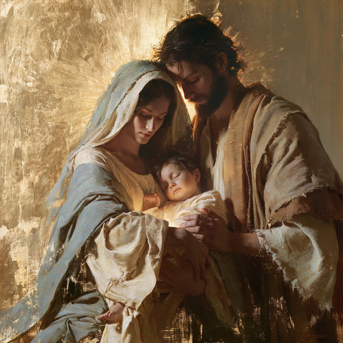 The Holy Family — The Refuge Beneath a Father’s Hands