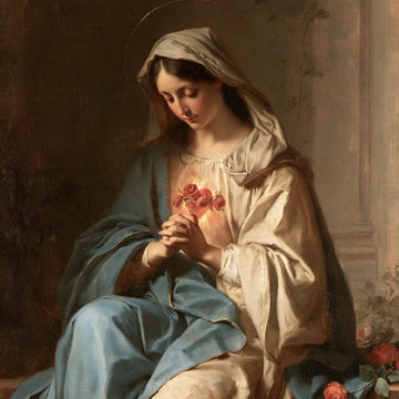 Immaculate Heart of Mary - Mary in Prayer with the Immaculate Heart · Square n° 1