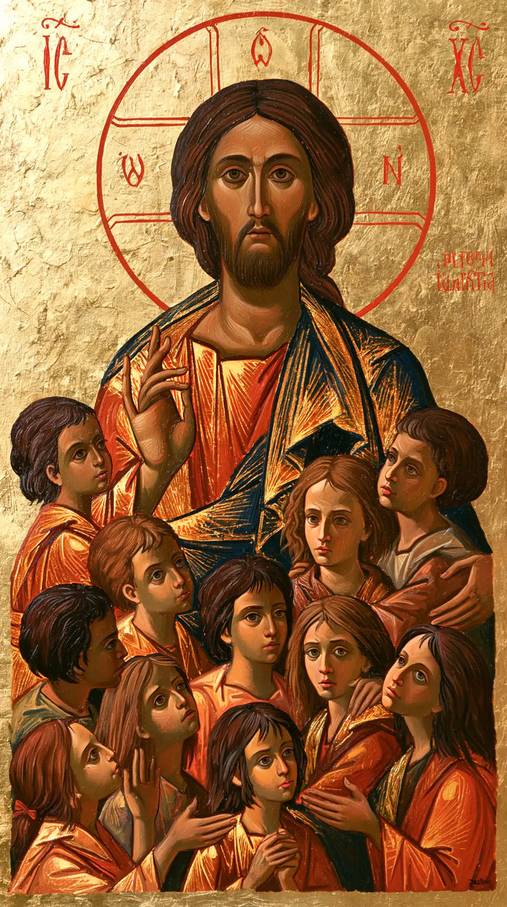 Jesus and the Children - Contemporary Byzantine · Portrait n° 8