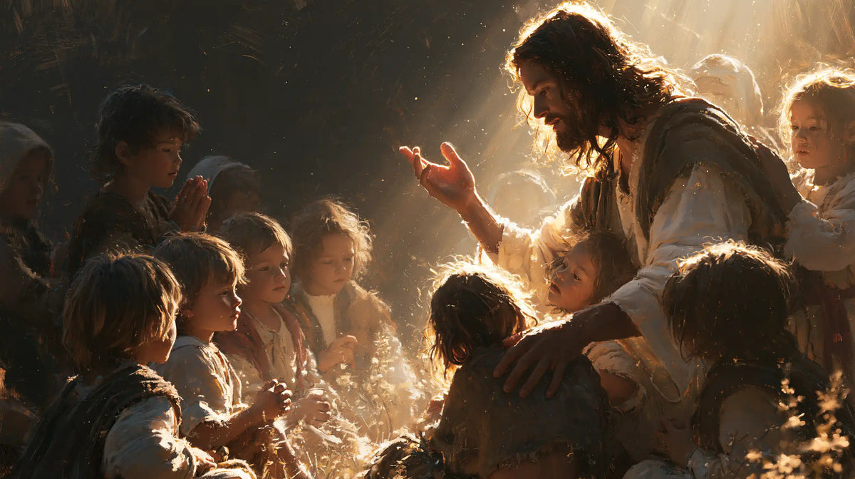 Jesus and the Children — Rays upon Little Faces