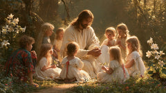 Jesus and the Children — The Circle Seated in Moss