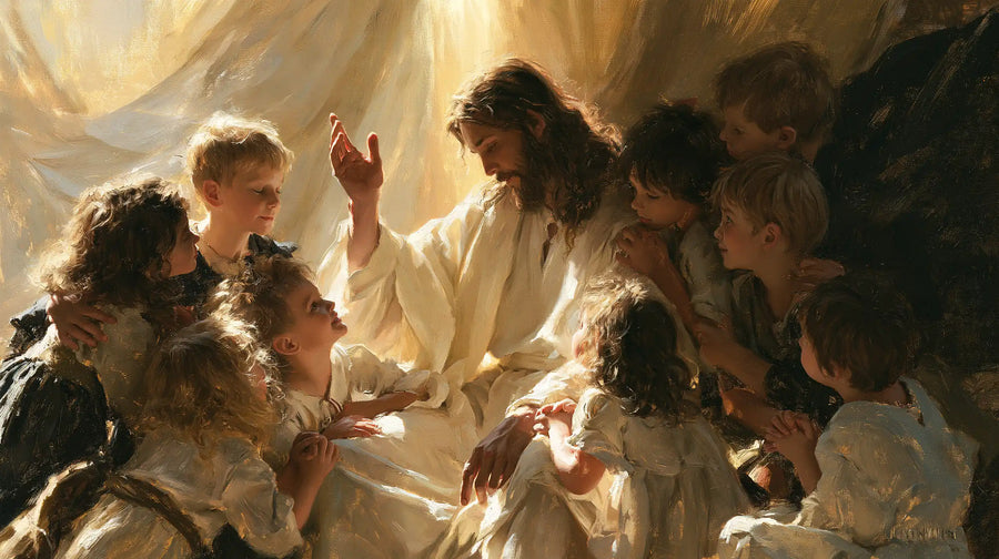 Jesus and the Children - Theatrical Baroque · Landscape n° 4