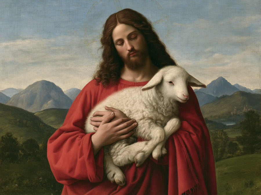 Jesus and the Lamb - Florentine Renaissance · Landscape n° 2