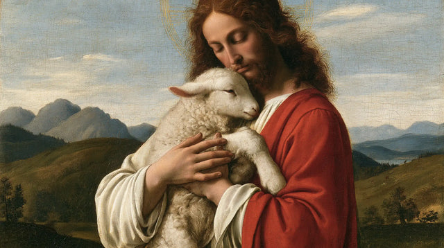 Jesus and the Lamb — Rest Against the Shepherd’s Cheek