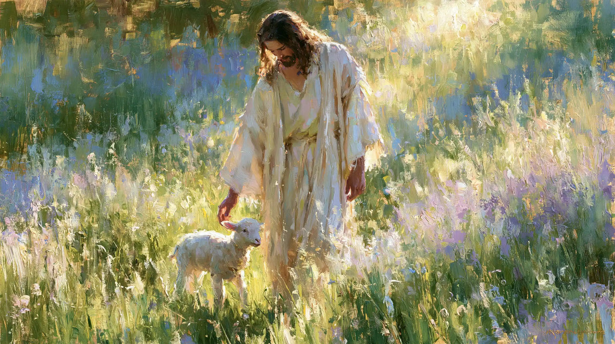 Jesus and the Lamb — The Whisper of Tall Flowers