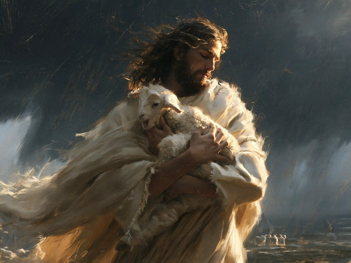 Jesus and the Lamb — Refuge in the Ashen Wind