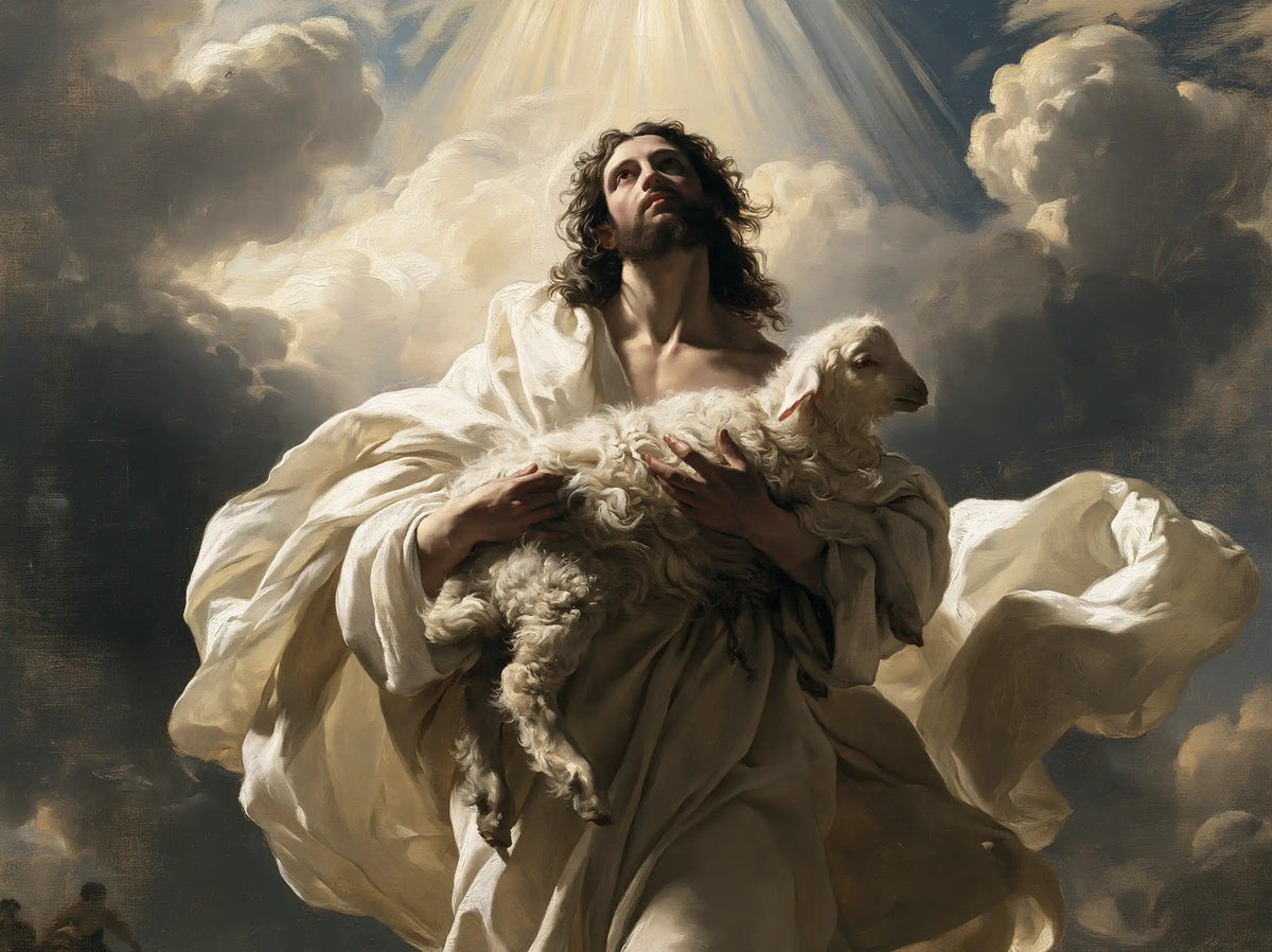 Jesus and the Lamb — The Offering Beneath Heaven’s Gates