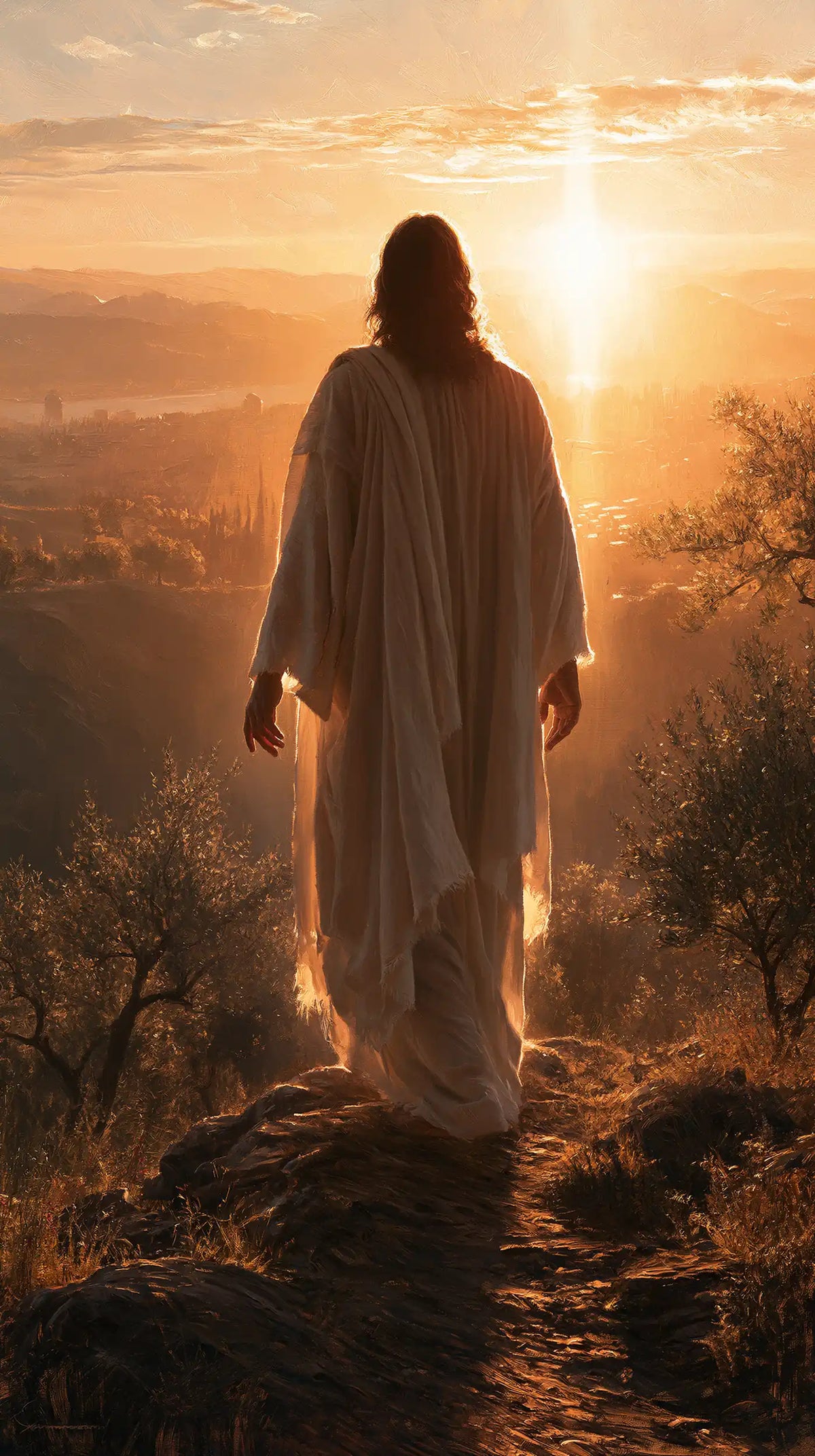 Jesus at Sunset — Facing the Infinite