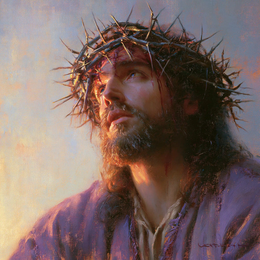Jesus Crowned with Thorns — The Pastel Horizon of the Passion