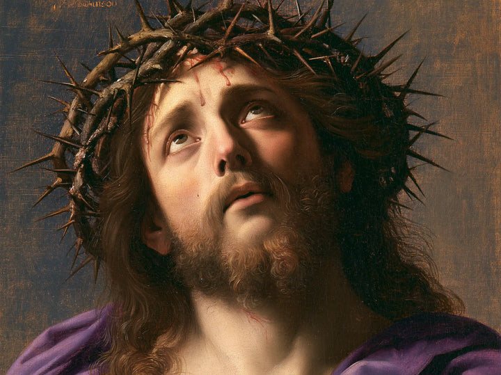 Jesus Crowned with Thorns — The Gaze in Stone-Like Softness