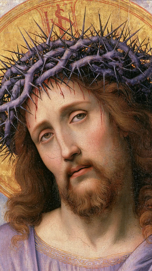 Jesus crowned with thorns in Florentine Renaissance style in Florentine Renaissance style, portrait Christian artwork no. 5