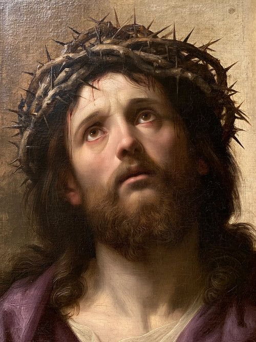 Jesus crowned with thorns in Florentine Renaissance style in Florentine Renaissance style, portrait Christian artwork no. 9