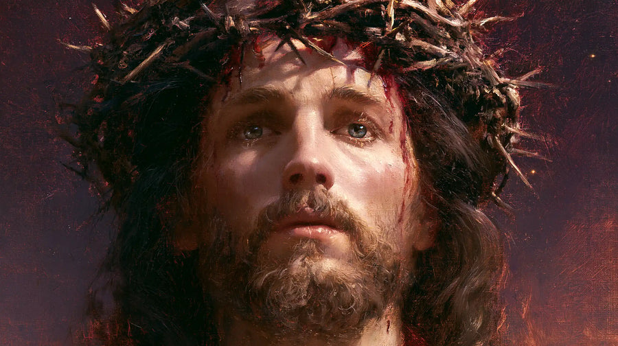 Jesus Crowned with Thorns — Thorn Shadows upon the Pale Brow