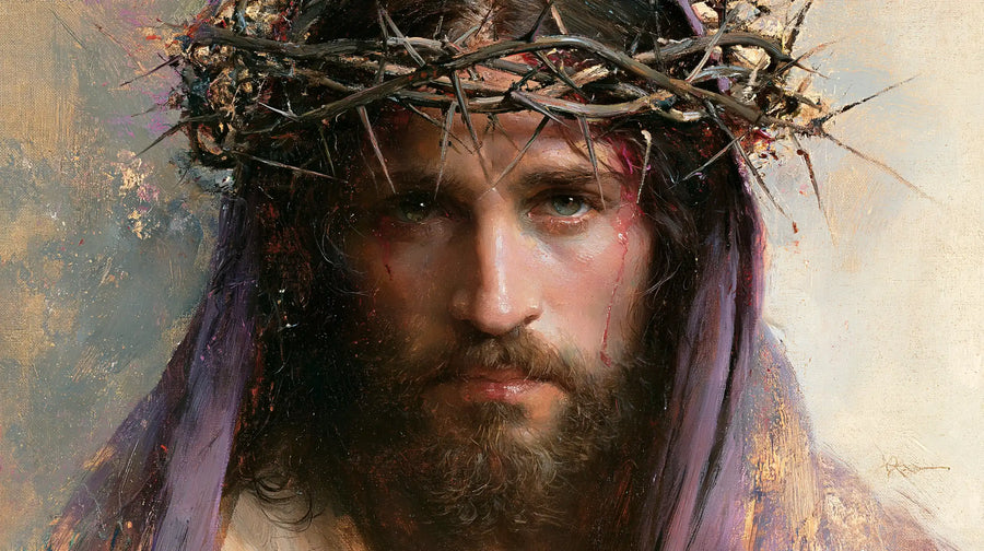 Jesus Crowned with Thorns — The Knotted Crown in Pale Daylight