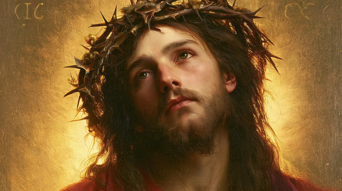 Jesus Crowned with Thorns — Gentleness at the Heart of the Warm Halo
