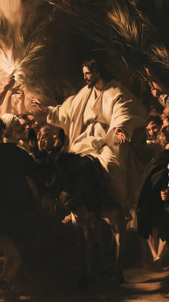Jesus Enters Jerusalem – Caravaggio Tenebrism · Portrait no. 1