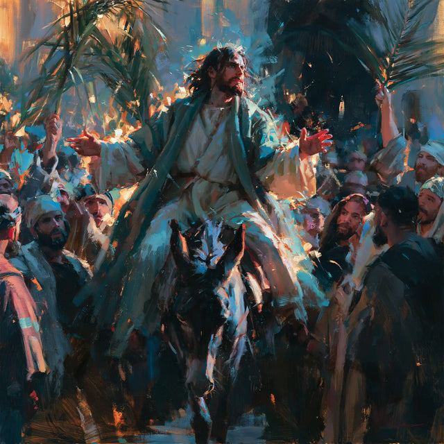 Jesus Enters Jerusalem – Expressionist · Square no. 5