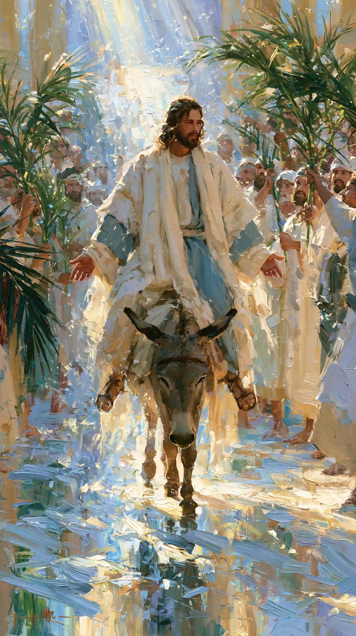 Jesus Enters Jerusalem – Impressionist · Portrait no. 3