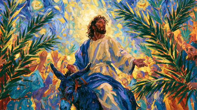 Jesus Enters Jerusalem – Post-Impressionist · Landscape no. 9