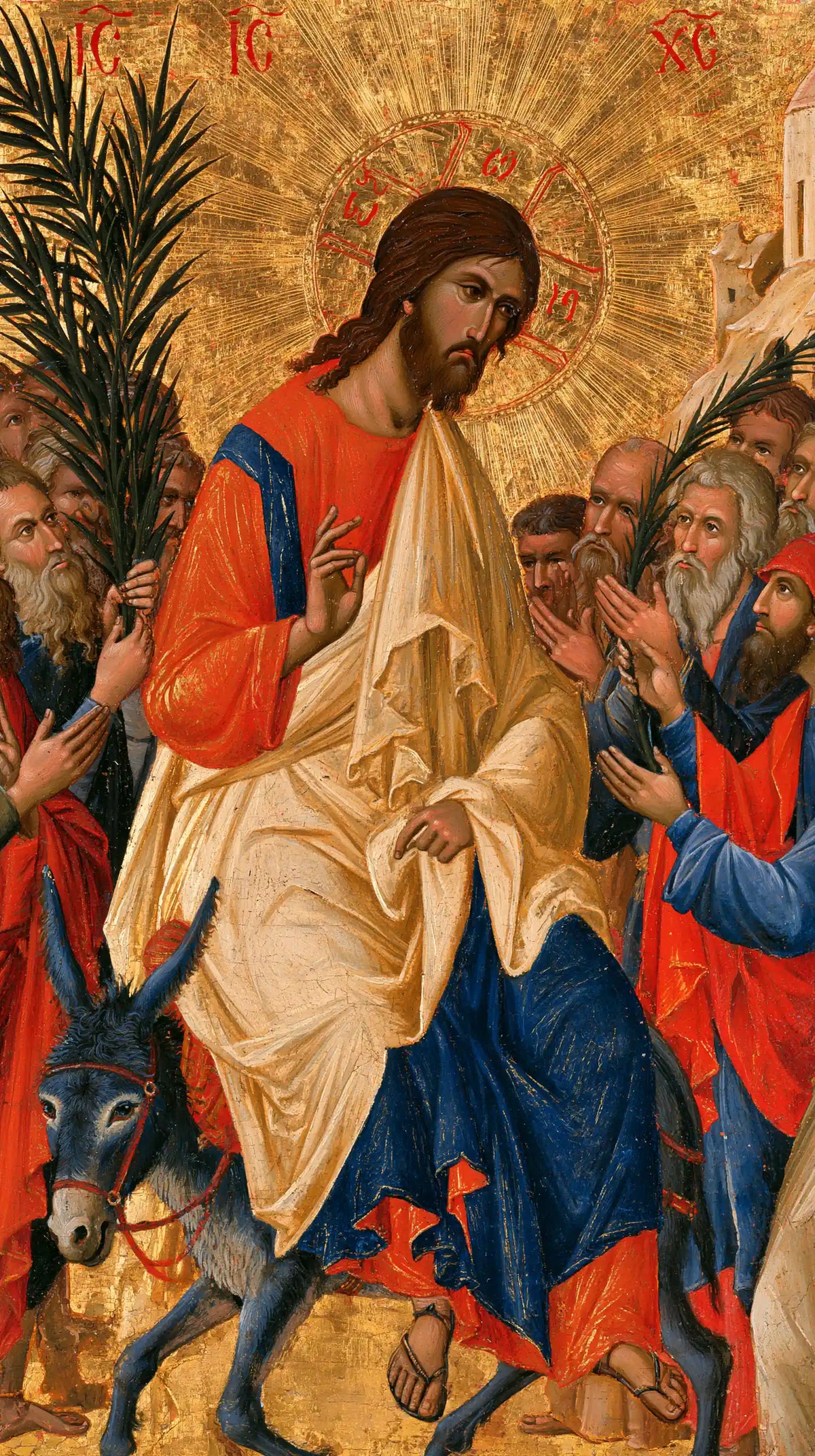 Jesus Enters Jerusalem – Sacred Gold · Portrait no. 8