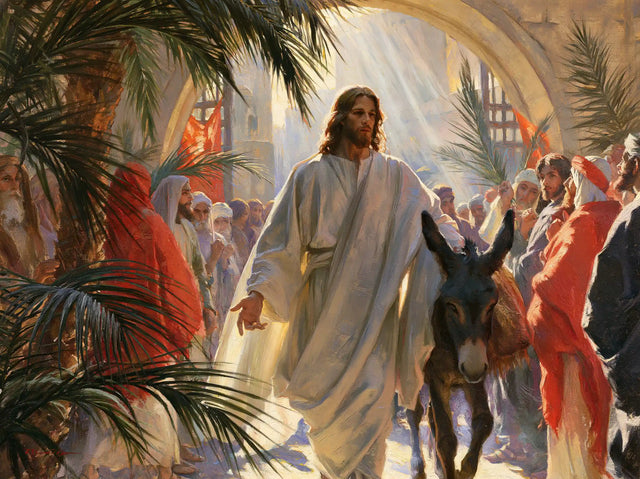 Jesus Enters Jerusalem – Symbolist · Landscape no. 1
