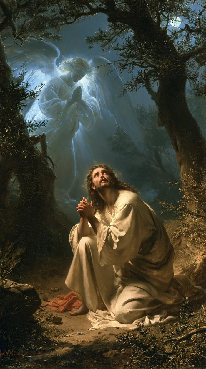 Jesus in Gethsemane - Jesus and the Consoling Angel · Portrait n° 5