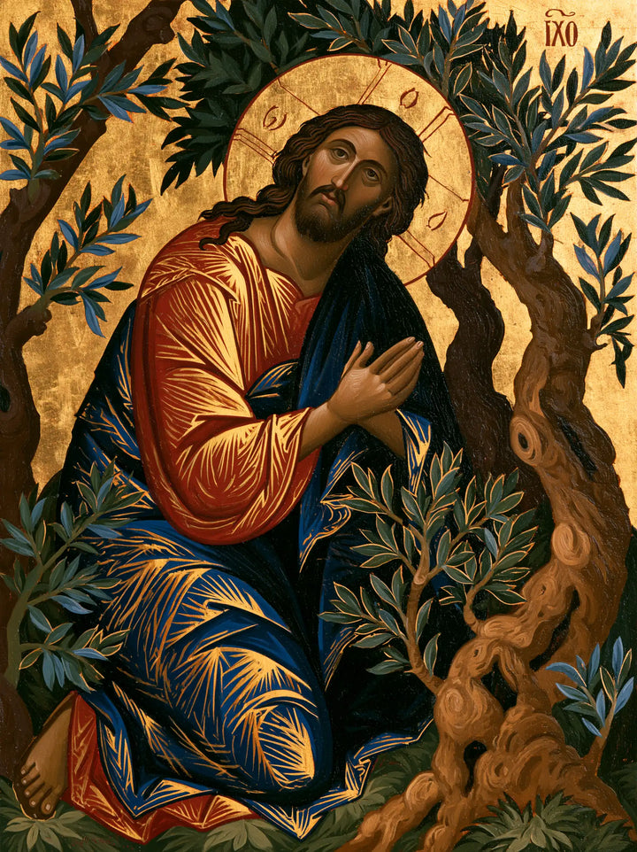Jesus in Gethsemane - Contemporary Byzantine · Portrait n° 13